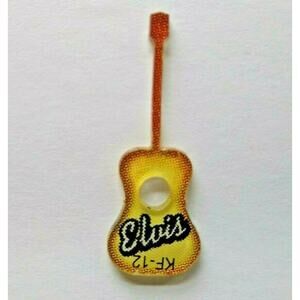 Elvis Presley Pinball KEYCHAIN Tiny Guitar Original Plastic Game Promo 2004